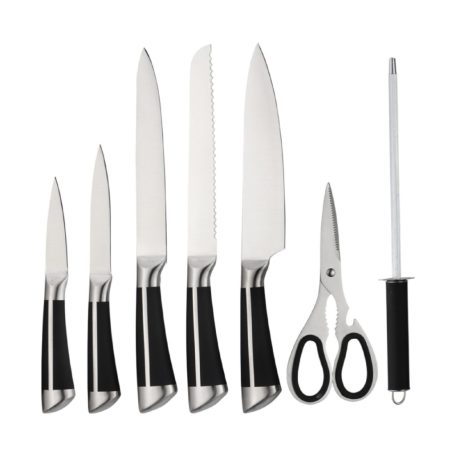 Zilan ZLN1634 8 darabos késkészlet, állvánnyal, 3CR13 rozsdamentes acél, mosogatógépben mosható