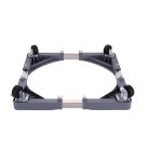 Zilan ZLN1642 állítható tartó, tűzhelyhez / hűtőszekrényhez / mosógéphez, kerekek rögzítő mechanizmussal, 65 cm, max. 300 kg-ig, szürke színű