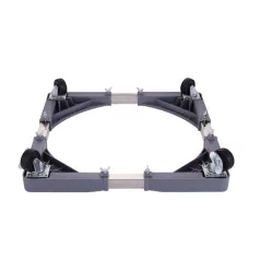   Zilan ZLN1642 állítható tartó, tűzhelyhez / hűtőszekrényhez / mosógéphez, kerekek rögzítő mechanizmussal, 65 cm, max. 300 kg-ig, szürke színű