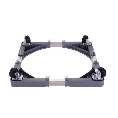 Zilan ZLN1642 állítható tartó, tűzhelyhez / hűtőszekrényhez / mosógéphez, kerekek rögzítő mechanizmussal, 65 cm, max. 300 kg-ig, szürke színű