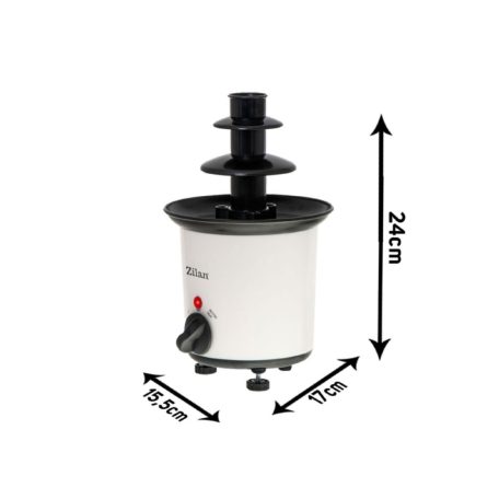 Zilan ZLN2144 csokiszökőkút, 30 W, 200 ml-es kapacitás, 80°-os hőmérséklet, tartozékok