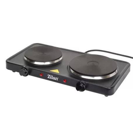 Zilan ZLN2181 elektromos főzőlap, 2500 W, 2 főzőlap, 2 db hőmérséklet szabályozó, fekete