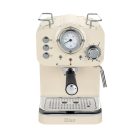 Zilan ZLN2992 retró eszpresszó kávéfőző, 1100 W, 15 bar, 1,25 liter kapacitás, tejhabosító, bézs