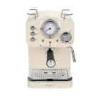 Zilan ZLN2992 retró eszpresszó kávéfőző, 1100 W, 15 bar, 1,25 liter kapacitás, tejhabosító, bézs