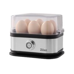   Zilan ZLN4109 elektromos tojásfőző, 200 W, 6 tojásos, LED jelzőfény, rozsdamentes acél