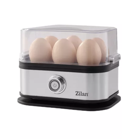 Zilan ZLN4109 elektromos tojásfőző, 200 W, 6 tojásos, LED jelzőfény, rozsdamentes acél
