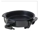 Zilan ZLN4957 elektromos serpenyő, 1500 W, 36 cm belső átmérő, tapadásmentes bevonat, üvegfedél