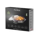 Zilan ZLN4957 elektromos serpenyő, 1500 W, 36 cm belső átmérő, tapadásmentes bevonat, üvegfedél