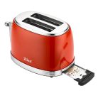 Zilan ZLN7040 retró kenyérpirító, 850 W, 6 fokozat, 2 szeletes, STOP funkció, piros