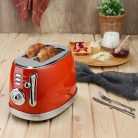 Zilan ZLN7040 retró kenyérpirító, 850 W, 6 fokozat, 2 szeletes, STOP funkció, piros