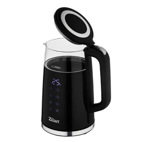 Zilan ZLN7859 vízforraló, max. 2200 W, 1,5 literes, rejtett fűtőszál, digitális kijelző