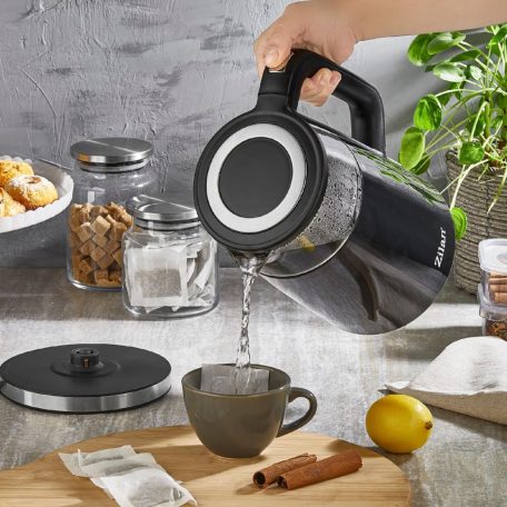 Zilan ZLN7859 vízforraló, max. 2200 W, 1,5 literes, rejtett fűtőszál, digitális kijelző