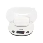 Zilan ZLN7880 tálas konyhai mérleg, max. 5kg, 1000 ml-es tál, LCD kijelző, elemes tápellátás