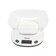   Zilan ZLN7880 tálas konyhai mérleg, max. 5kg, 1000 ml-es tál, LCD kijelző, elemes tápellátás