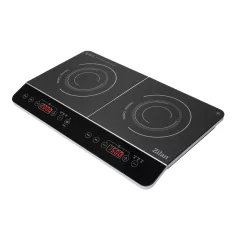   Zilan ZLN8088 indukciós főzőlap, 2000 W / 1500 W, 2 főzőlap, 2x10 fokozat, időzíthető, automatikus kikapcsolás, fekete