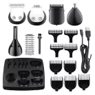 Zilan ZLN8672 Zeus haj- és testszőrnyíró készlet, rozsdamentes acél penge, 15 féle tartozék fej, LED kijelző, alumínium ház