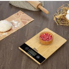   Zilan ZLN8989 konyhai mérleg, max. 5kg, LCD kijelző, 5 féle mértékegység, elemes tápellátás