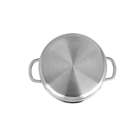 Zilan ZLN9648 Hexachef lábas fedővel, 24 cm, 4,3 liter, 3 rétegű, hatszögletű hibrid tapadásmentes belső