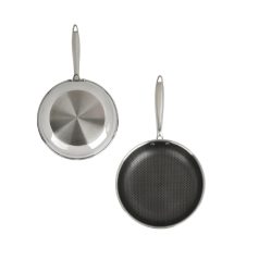   Zilan ZLN9662 Hexachef serpenyő, 24 cm, 1,4 liter, 3 rétegű, hatszögletű hibrid tapadásmentes belső