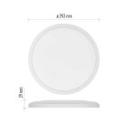 LED felületi lámpatest FLORI kerek, fehér, 18W, semleges fehér