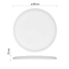 LED felületi lámpatest FLORI kerek, fehér, 22W, semleges fehér