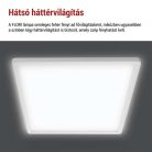 LED felületi lámpatest FLORI négyzet, fehér, 18W, semleges fehér