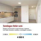 LED felületi lámpatest FLORI négyzet, fehér, 22W, semleges fehér
