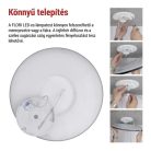 LED felületi lámpatest FLORI fekete, fehér, 22W, semleges fehér
