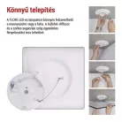 LED felületi lámpatest FLORI négyzet, fekete, 18W, semleges fehér