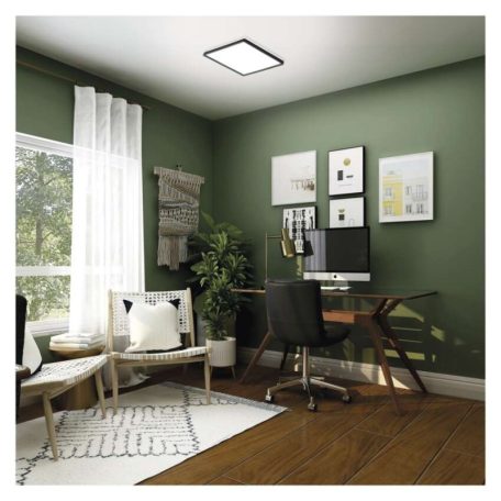 LED felületi lámpatest FLORI négyzet, fekete, 18W, semleges fehér