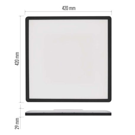 LED felületi lámpatest FLORI négyzet, fehér, 22W, semleges fehér