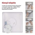LED felületi lámpatest FLORI négyzet, fehér, 22W, semleges fehér
