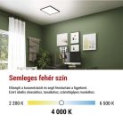 LED felületi lámpatest FLORI négyzet, fehér, 22W, semleges fehér