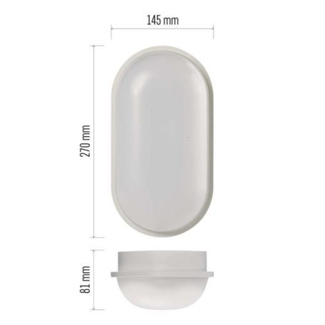 EMOS LED mennyezeti lámpa QARI 20W 1900lm IP65 természetes fehér