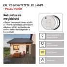 EMOS LED mennyezeti lámpa ZURI 14W 1000lm IP54 meleg fehér