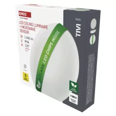   LED mennyezeti lámpatest TIVI, A CLASS,  MW, kerek, fehér 8,6W, IP44, Természetes fehér