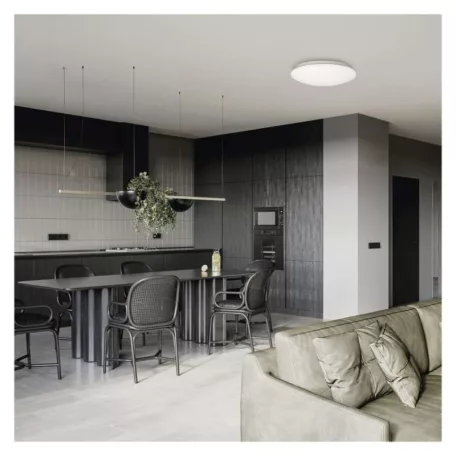 LED mennyezeti lámpatest TIVI, A CLASS, kerek, fehér 11W, IP44, Természetes fehér