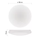 LED mennyezeti lámpatest TIVI, A CLASS, kerek, fehér 12,5W, IP44, Természetes fehér