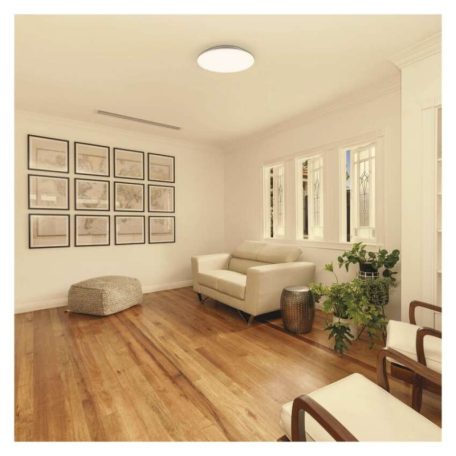 LED mennyezeti lámpatest TIVI, B CLASS, kerek, fehér 12,5W, IP44, Meleg fehér