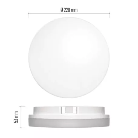 EMOS LED MENNYEZETI LÁMPA TORI 15W NW IP54