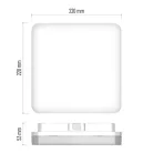 EMOS LED MENNYEZETI LÁMPA TORI 15W NW IP54