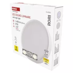 LED felületi lámpatest RORI kerek, fehér, 17W, CCT