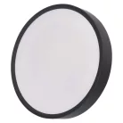 LED felületi lámpatest RORI kerek, fekete, 17W, CCT