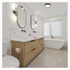 LED felületi lámpatest RORI kerek, fekete, 17W, CCT