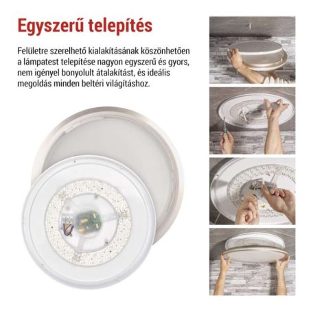 EMOS LED mennyezeti lámpa SABI 30W 1800lm dimm. állítható színhőmérséklet