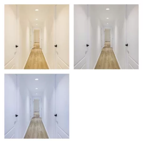 LED felületi lámpatest NEXXO, kerek, fehér, 7,6W, CCT