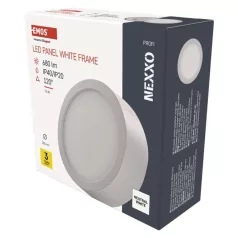   LED felületi lámpatest NEXXO, kerek, fehér, 7,6W, Természetes fehér
