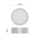 LED felületi lámpatest NEXXO, kerek, fehér, 7,6W, Természetes fehér