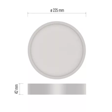 LED felületi lámpatest NEXXO, kerek, fehér, 21W, CCT