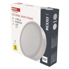   LED-es felületi lámpatest NEXXO, kerek, fehér, 21W, semleges fehér